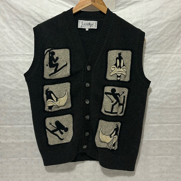 Jc de Castelbajac Men’s Wool Vest - Made in Italy - Picture 1 of 7